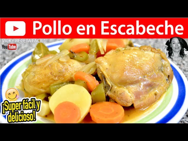 POLLO EN ESCABECHE |  Vicky Receta Fácil | VICKY RECETA FACIL