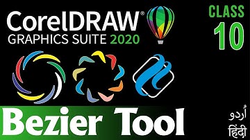CorelDraw for Beginners Complete Course in Urdu Hindi | Bezier Tool | Class 10