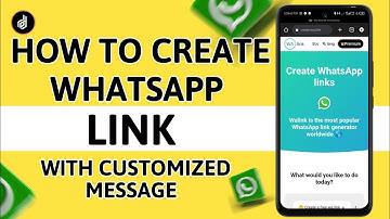 How To Create Customized WhatsApp link With Custom Message | WhatsApp Link Generator 2024