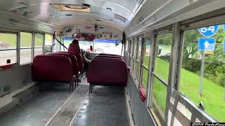 Back Seat Ride in A 2002 BlueBird Freightliner FS65 School Bus W/ CAT 3126