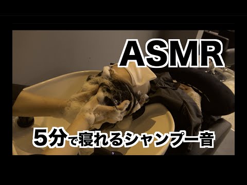 【ASMR】5分で寝れるシャンプーの音【 NO TALK 】