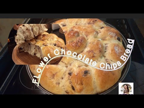 FLOWER DESIGN: CHOCOLATE CHIPS BREAD #homemadebread @CharcenFlor