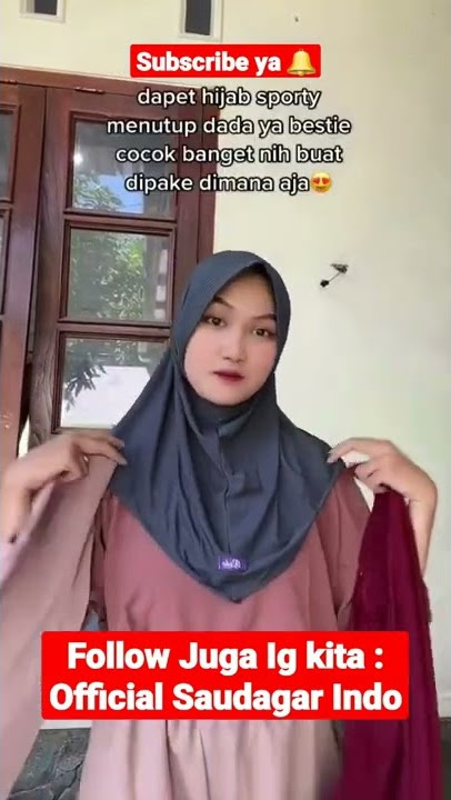 Jual Hijab Instan Khimar Syari - Follow Ig :  Saudagar Indo