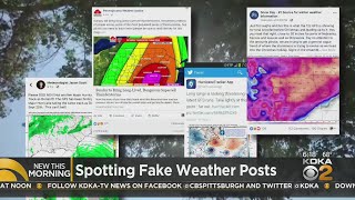 How to spot fake weather posts