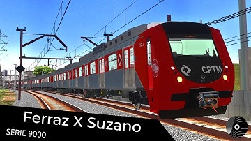 OpenBVE - FERRAZ DE VASCONCELOS x SUZANO com o TUE SÉRIE 9000 da CPTM! Linha 11 Coral
