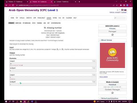 M. missing number