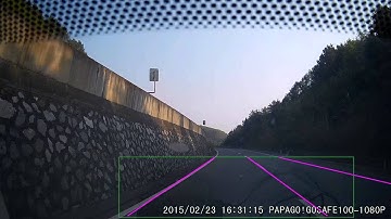 道路标线识别演示-高速公路