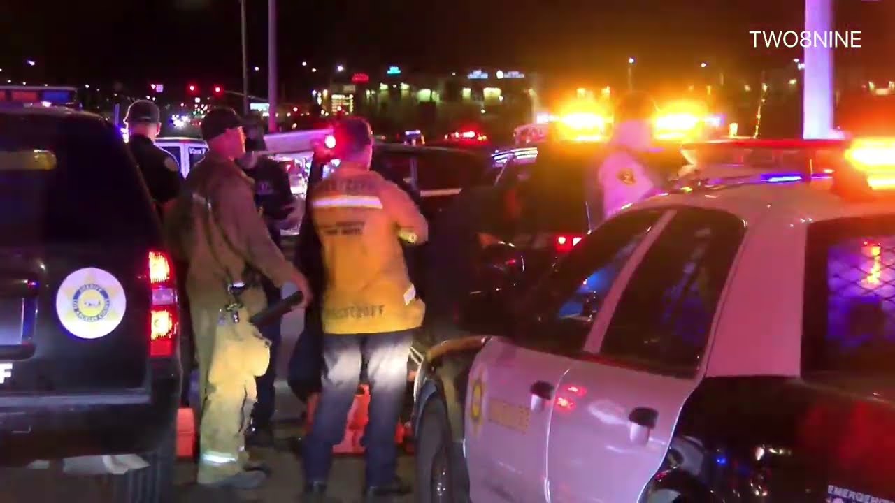 Suspect Crashes Into Police Car During Pursuit Palmdale Ca Youtube 