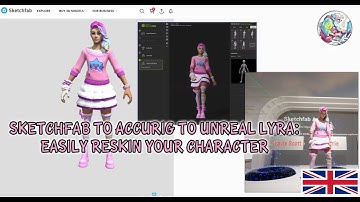 Workflow "Sketchfab to AccuRig to Unreal Lyra": Reskin your Lyra character in game - only BP, no C++