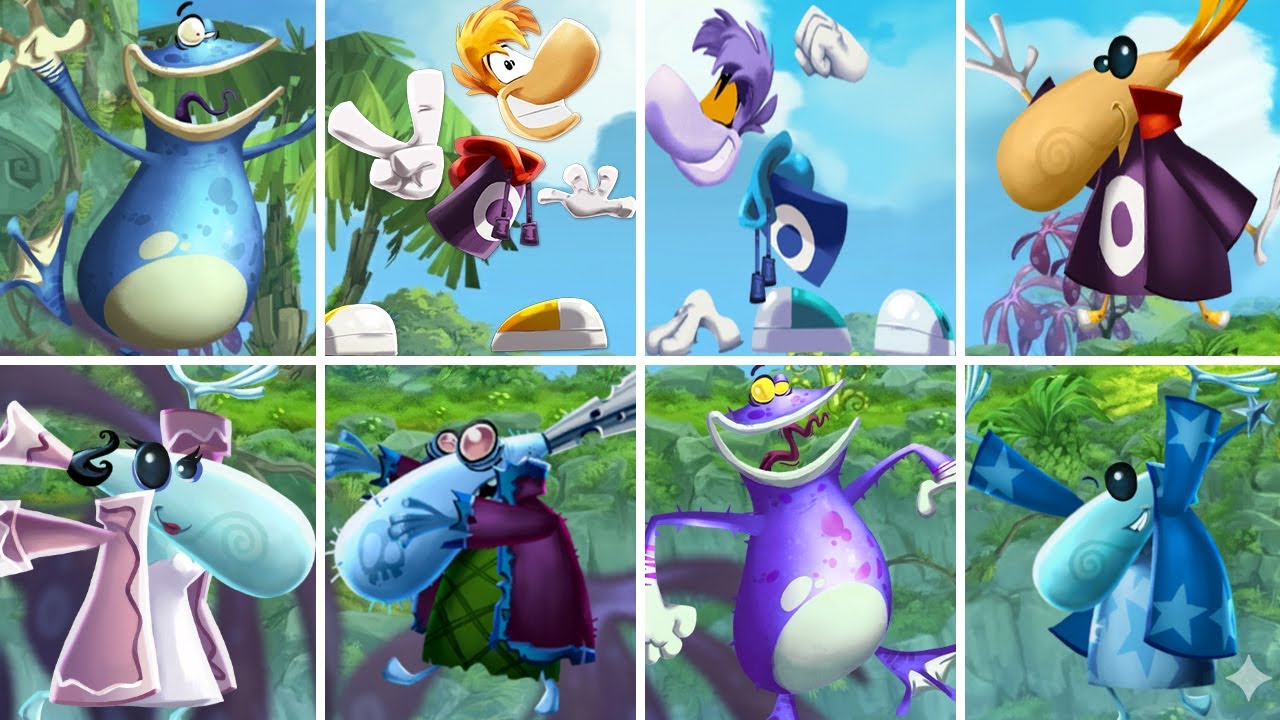 Rayman Origins - All characters