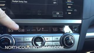 2015 & Newer Subaru Clock reset w/ Navigation