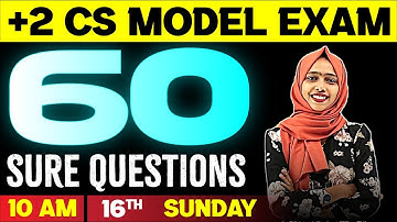 Plus Two Computer Science Model Exam | 60 Sure Questions | Exam Winner