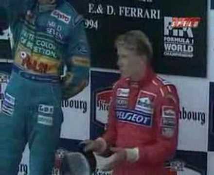 San Marino 1994 Imola Podium After Ayrton Senna