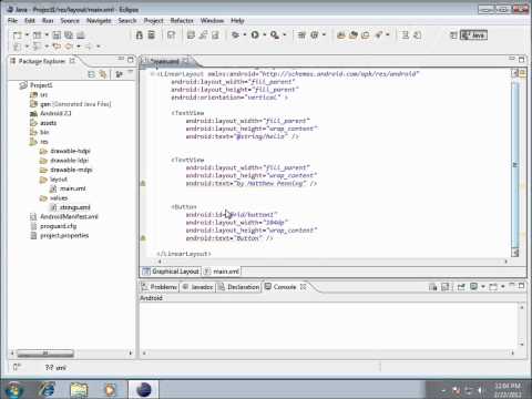 Android: Project 1(v4) - Adding a Button and EditText