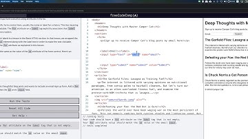 freeCodeCamp: Improve Form Field Accessibility with the label Element