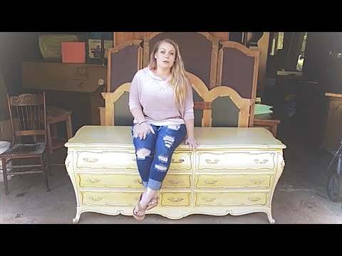 Furniture Makeover French Provincial Dresser Youtube