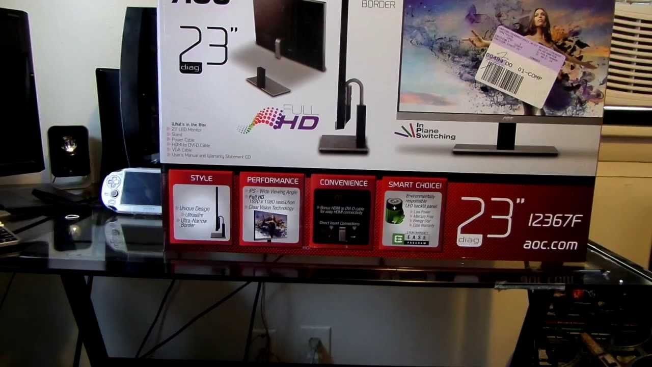 Unboxing AOC 23 I2367F Monitor YouTube