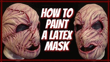 How To Paint A Latex Mask - DIY Halloween Costumes - Mask Painting Techniques | Dark Nook