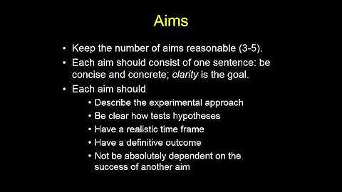 How to Write the “Specific Aims” Section of a Grant Application by Catherine Sarkisian, MD, MSPH