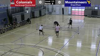 Full Game: RMU vs WVU Pickleball 3-26-22