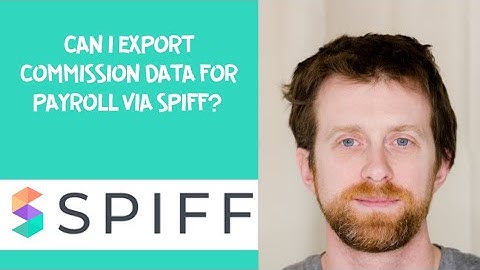 Can I export commission data for payroll via Spiff? 