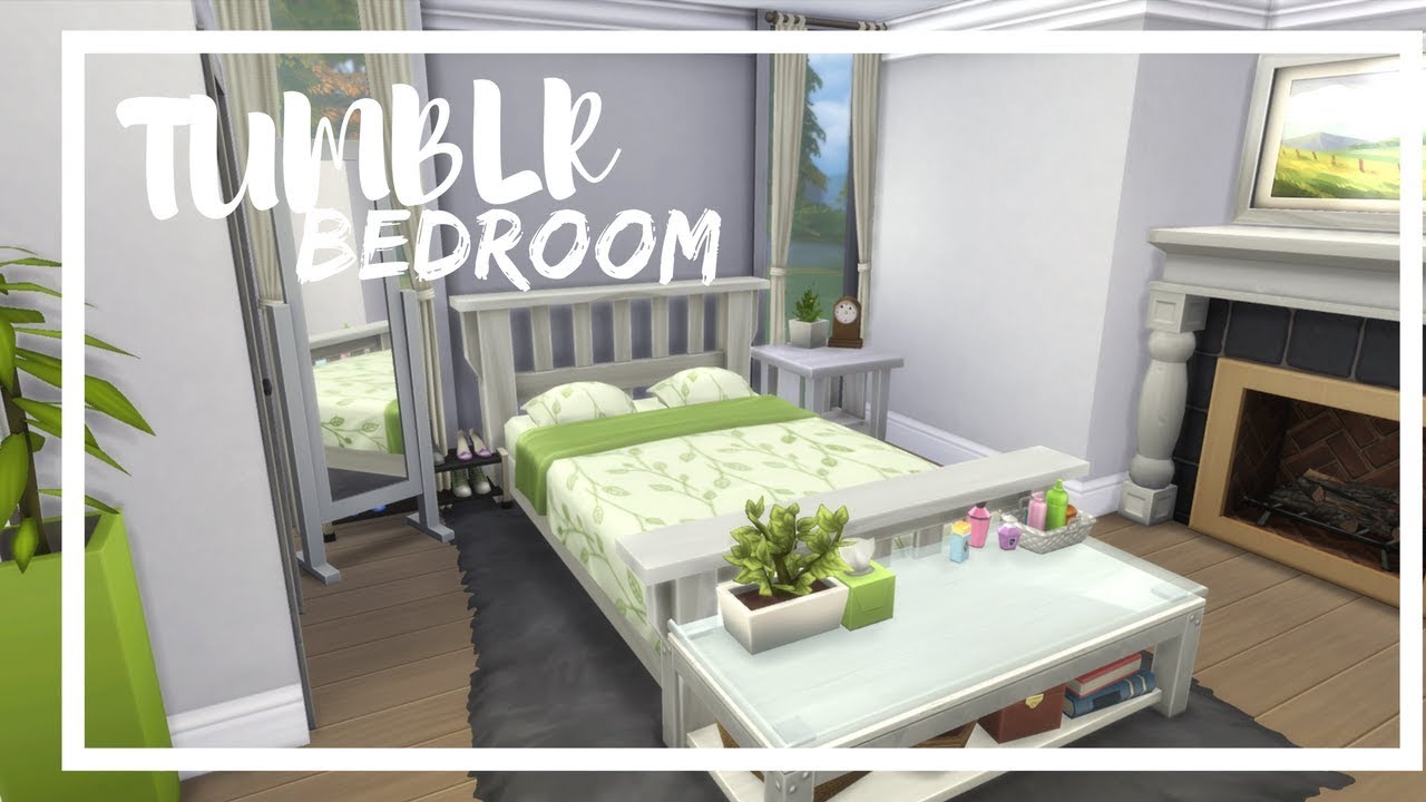 TUMBLR MASTER BEDROOM SIMS 4 SPEED BUILD YouTube