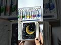 Let's Paint Moon🌙☁️✨ #paintingideas #painting #art #arte #moon #shortsviral #shorts #youtubeshorts