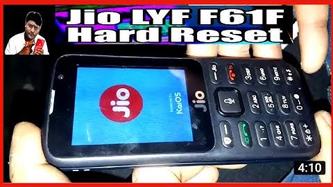 Jio LYF F61F Hard Reset | Jio Phone Kaise Hard Reset Kare l LYF F61F HANG ON LOGO