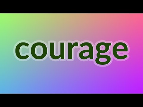 Courage - 47 English Vocabulary Flashcards