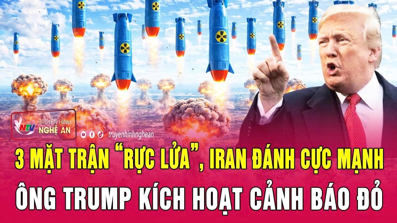 Mỹ-Iran 8/3: 3 mặt trận “rực lửa”, Iran đánh cực mạnh; ông Trump kích hoạt cảnh báo đỏ