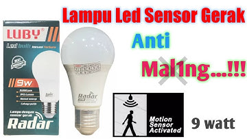 Review lampu sensor gerak Luby Radar 9 w