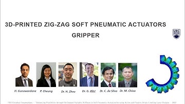 3D-printed Zig-zag Soft Pneumatic Actuators as a Robotic Gripper (Application 4)