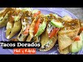 RECETA DE TACOS DORADOS CON SALSA | FACIL Y RAPIDO 🌮😋