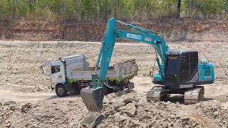 ร้อนนี้พี่ทนได้ kobelco 140 -11 งัดดินดานแบบชิวๆ