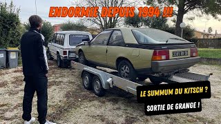 Endormie depuis 30ans, sortie de grange pour cette Renault Fuego ! #fuego #renault #sortiedegrange