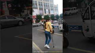 Chinese Girl Spina Bifida Crutches Part 2