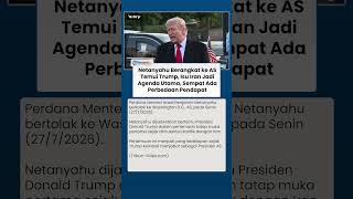 Netanyahu Berangkat ke AS Temui Trump, Isu Iran Jadi Agenda Utama di Tengah Perbedaan Pendapat