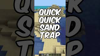 Easy QUICKSAND Trap in Minecraft | Minecraft traps tutorial for friends | #shorts