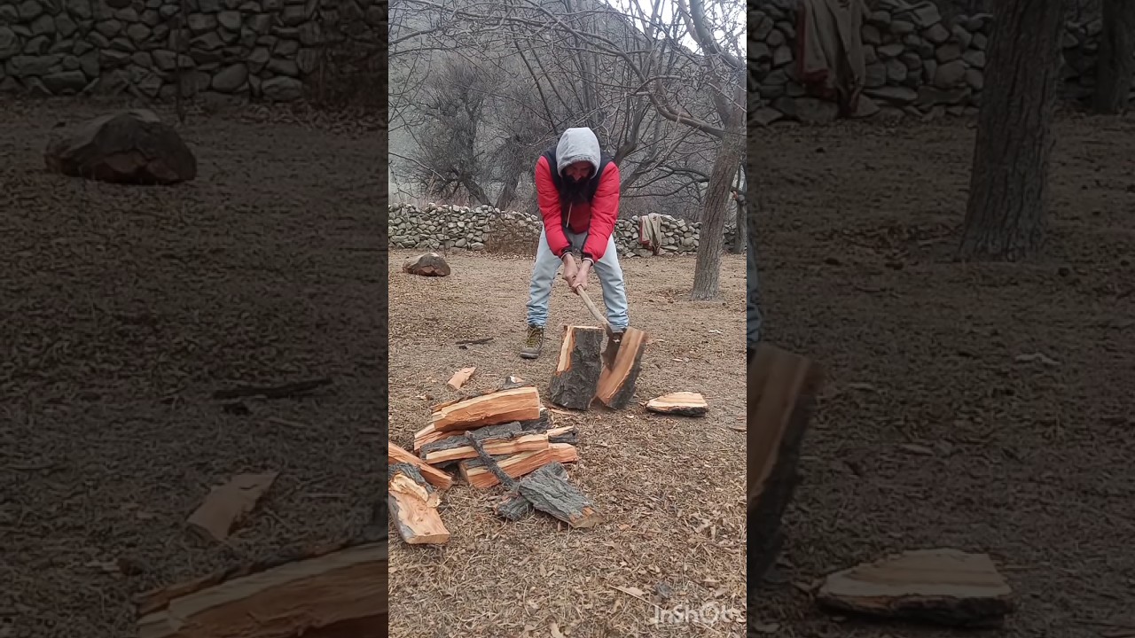 Wood Cutting for winter😱 