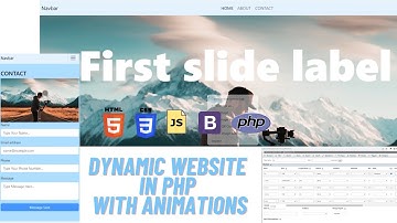 How To Make Dynamic Website In PHP & Store Data | HTML, CSS, JS, Bootstrap, PHP Responsive Design