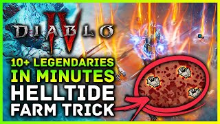 Diablo 4 - Get 10+ Legendaries In MINUTES - New BEST Helltide Farm Guide, Tips & Tricks