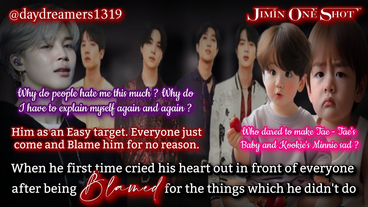 Когда он впервые выплакался перед всеми после того, как его обвинили [Jimin One Shot]