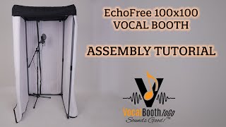Assembly Tutorial EchoFree Vocal Booth 100x100 - VocalBoothToGo EFB