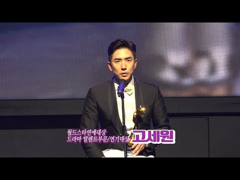 [GNY글로벌뉴스채널] "2019 월드스타연예대상" 시상식 - 고세원  드라마 탈렌트부문/연기대상