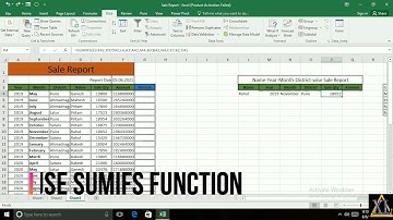 Highlight rows based on a cell value in excel using sumifs with a drop down list - Part-3