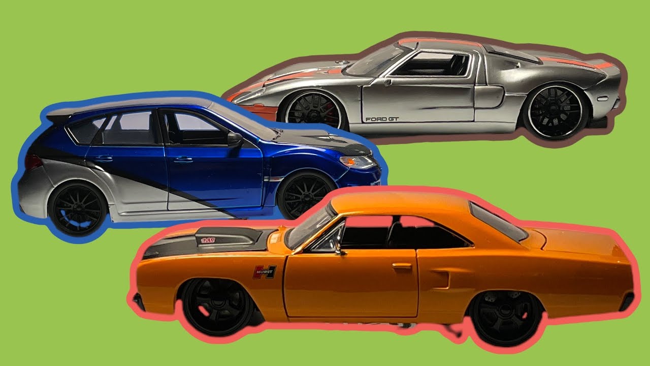 Jada Toys | Big Time Muscles Plymouth RoadRunner | Subaru Impreza | Ford GT | Yusufs Toys