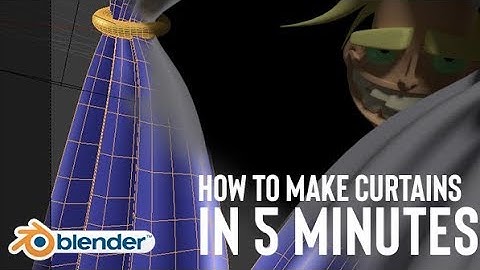 How to make Curtains in 5 minutes [Blender Tutorial]
