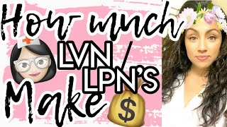 HOW MUCH DO LVN / LPN’s MAKE? | IS BEING AN LPN WORTH IT | NEW GRAD NURSE PAY 💰 WORKING MOM