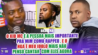 O KID MC É A PESSOA MAIS IMPORTANTE PRA MIM COMO RAPPER, E O NGA É MEU ÍDOLO - BRAZZA