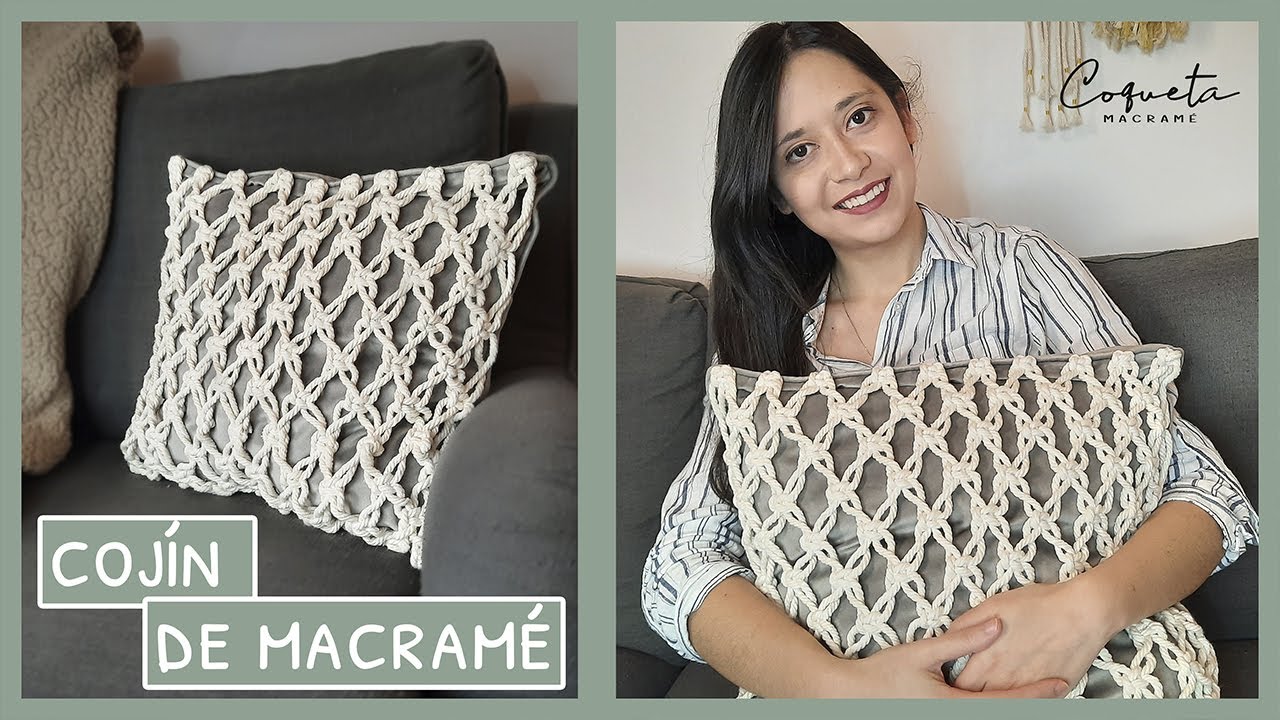 модернизируйте свою наволочку с помощью макраме Trick, чтобы добавить веревку